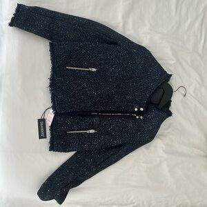 NWT BlankNYC navy Moto Jacket